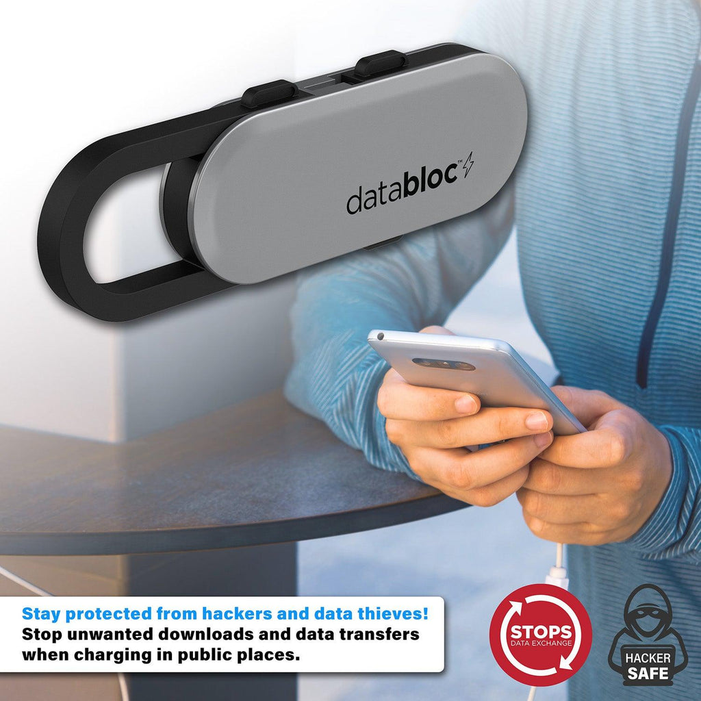 Databloc 3-in-1 Data Blocking Micro USB, Type C, Dual Tip Charging Cable - Eyebloc
