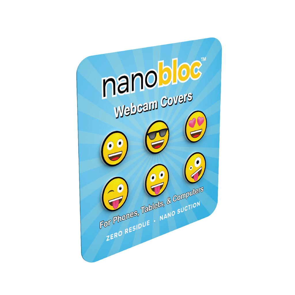 Nanobloc Universal Webcam Cover - Emoji Fun Pack - Eyebloc