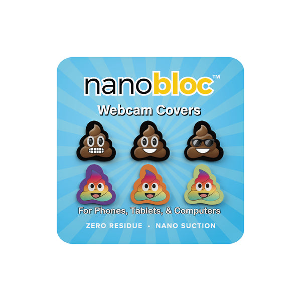 Nanobloc Universal Webcam Cover - Emoji Poop Pack - Eyebloc
