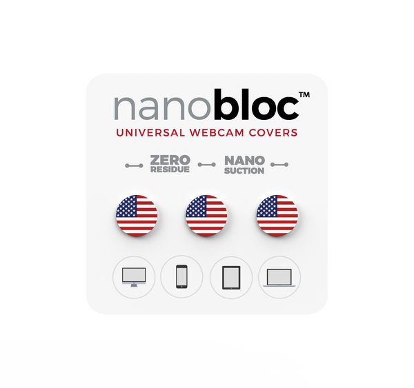 Nanobloc Universal Webcam Cover - USA Pack - Eyebloc