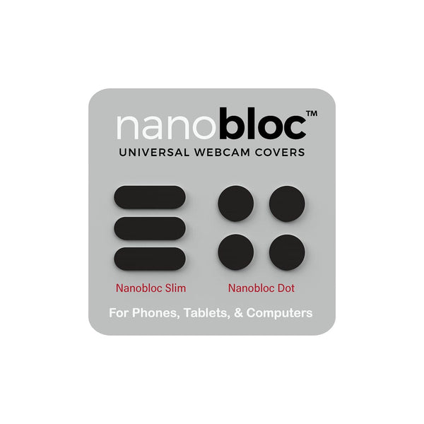 Eyebloc Nanobloc Universal Webcam Covers - Dots and Bars - Eyebloc